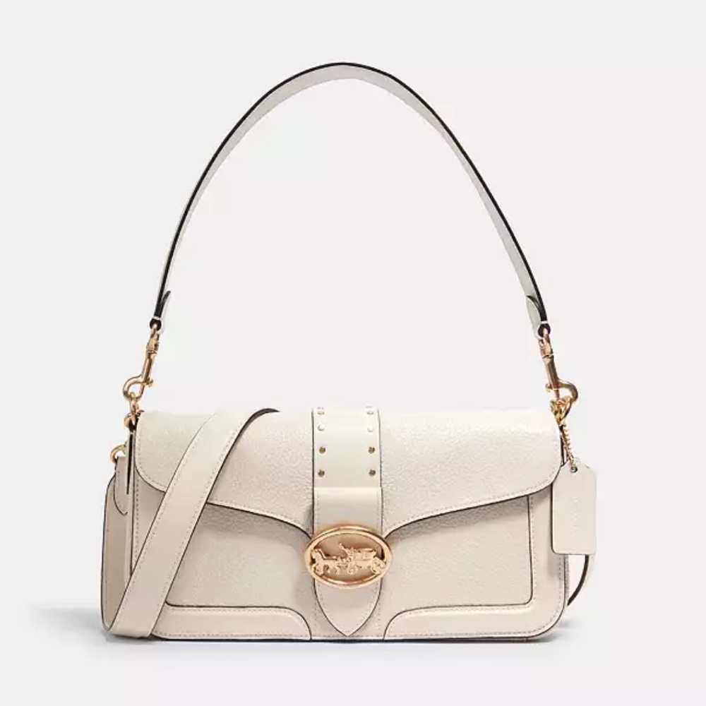 Coach Georgie Shoulder Bag With Rivets